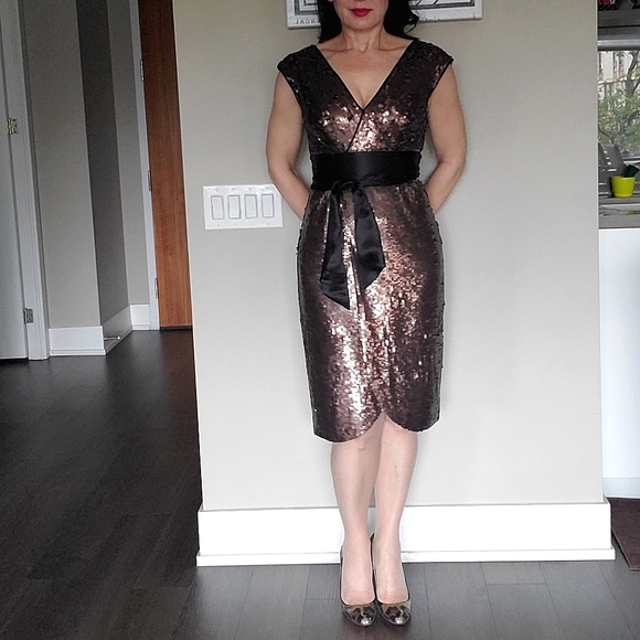 ๐ 3X HOST PICK ๐ BCBG MaxAzria Sequins Cocktail Dress - Picture 10 of 15